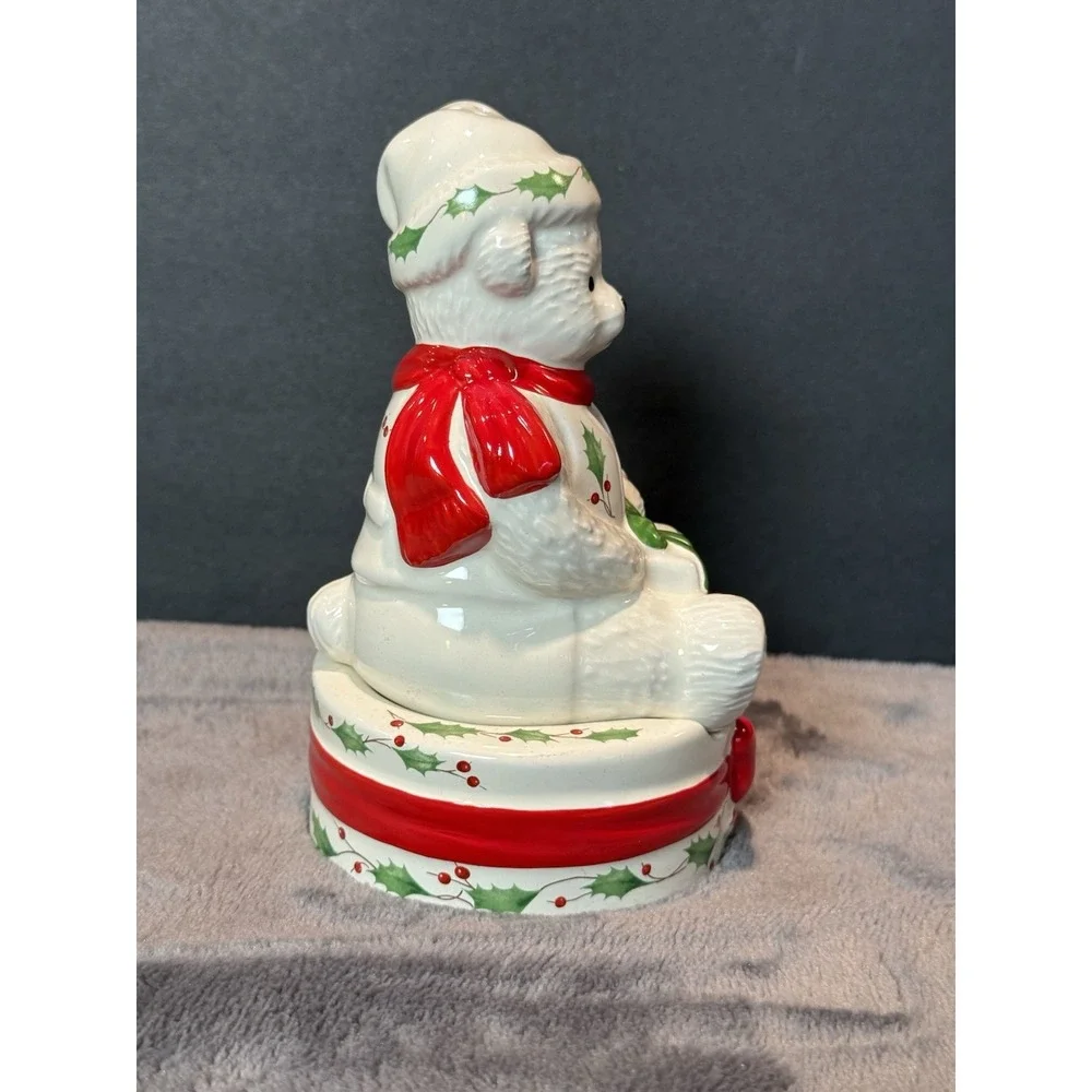 Vintage Teddy Bear‎ Drum Lenox Christmas Xmas Salt & Pepper Shaker Set NIB New